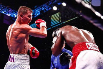 Фотография к новости: Бой экс-претендента на чемпионский титул в весе Головкина закончился скандалом