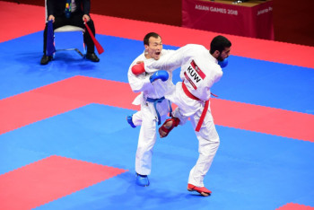 Фотография к новости: Дархан Асадилов вышел в финал Премьер-лиги по каратэ в Марокко