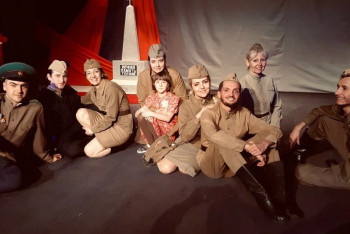 Фотография к новости: Хроники военных лет представили акмолинские актеры