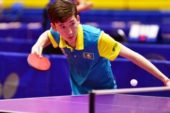 Фотография к новости: Айдос Кенжигулов дошел до 1/8 финала мирового тура по настольному теннису в Словении