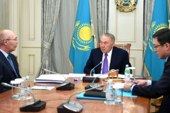 Фотография к новости: Келимбетов доложил Елбасы о развитии МФЦА