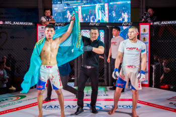 Фотография к новости:  В Актау прошёл международный турнир по смешанными единоборствам NFC 