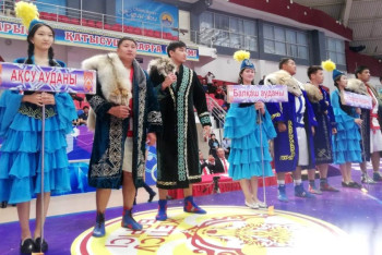 Фотография к новости: Лучший борец по казакша курес определился в Алматинской области