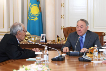 Фотография к новости: Назарбаев принял  Серика Кирабаева и Уалихана Калижанова