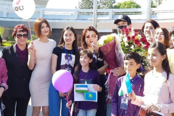 Фотография к новости: Димаша в Ташкенте фанаты встретили под  звуки доира