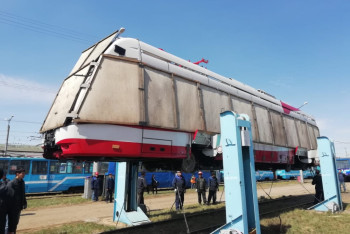 Фотография к новости: Партия белорусских трамваев прибыла в Павлодар