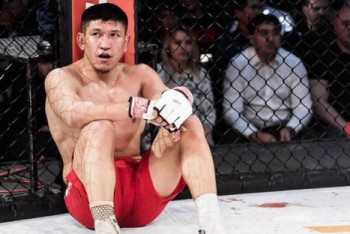 Фотография к новости: Куат Хамитов проиграл бой за чемпионский пояс Fight Nights Global