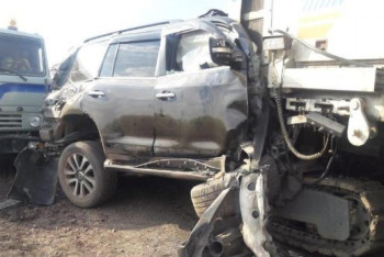 Фотография к новости: Появилось видео смертельного ДТП с участием замакима Акмолинской области