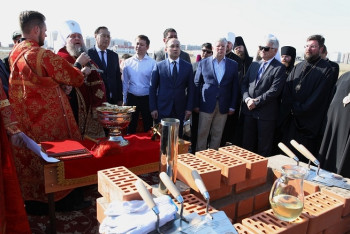 Фотография к новости: Православный храм начали строить в столице Казахстана