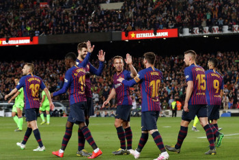 Фотография к новости: Месси помог "Барселоне" досрочно выиграть титул чемпиона Испании