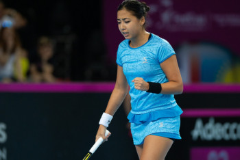 Фотография к новости: Зарина Дияс уступила в стартовой встрече матча Кубка Федерации в Лондоне