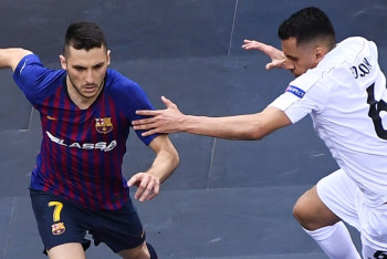 Фотография к новости: "Кайрат" обыграл "Барселону" и вышел в финал Лиги Чемпионов