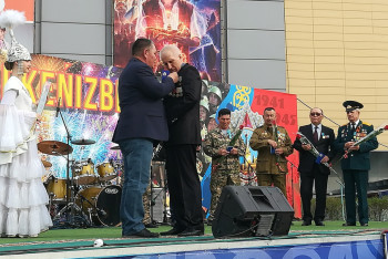 Фотография к новости: В Костанае наградили ветеранов-афганцев