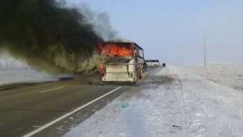 Фотография к новости: Возгорание автобуса в Актюбинской области: дело направлено в суд