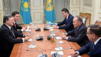 Фотография к новости: Нурсултан Назарбаев встретился с Жозе Баррозу