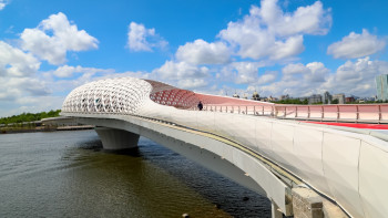 Фотография к новости: Новый мост в Астане раскритиковал руководитель инклюзивного центра