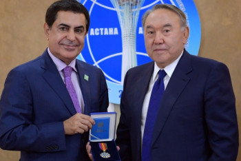 Фотография к новости: Президент РК наградил Высокого представителя Альянса цивилизаций ООН орденом "Достык"