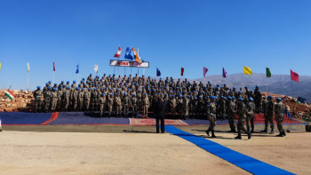 Фотография к новости: 120 казахстанских миротворцев прибыли в Ливан 