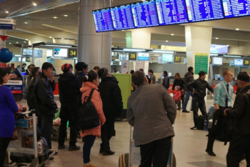 Фотография к новости: Более 40 рейсов задержаны в московских аэропортах из-за снега