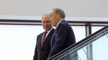 Фотография к новости: Назарбаев и Путин обсудили подготовку к предстоящему заседанию Совета глав государств СНГ 