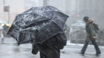 Фотография к новости: Штормовое предупреждение объявлено в двух областях Казахстана 