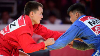 Фотография к новости: Казахстанский самбист завоевал "золото" Азиады