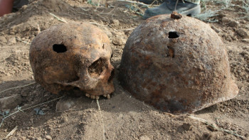 Фотография к новости: Останки солдат времён Гражданской войны нашли в ЗКО