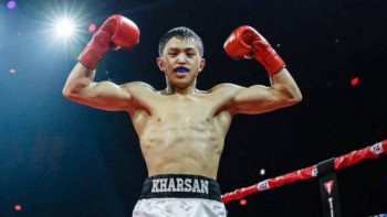 Фотография к новости: Казахстанец завоевал молодёжный титул чемпиона WBC