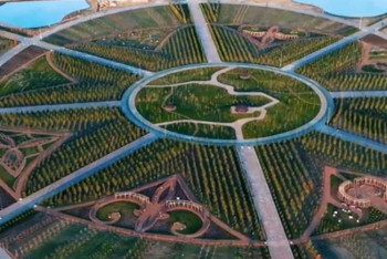 Фотография к новости: Строительство Ботанического сада Астаны сняли с квадрокоптера