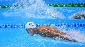 Фотография к новости: Казахстанский пловец выиграл бронзовую медаль на Азиаде