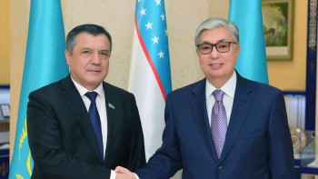 Фотография к новости: Спикер Сената РК встретился с узбекским коллегой Нурдинжоном Исмоиловым 