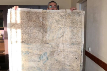 Фотография к новости: Карта Казахстана 100-летней давности сохранилась в Акмолинской области