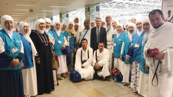 Фотография к новости: В Саудовскую Аравию прибыли 149 паломников из Казахстана