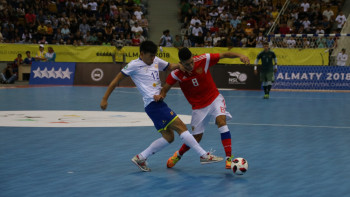 Фотография к новости: Сборная Казахстана заняла второе место на ЧМ по футзалу