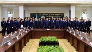 Фотография к новости: В главной транспортной прокуратуре прошло собрание в честь Дня Независимости