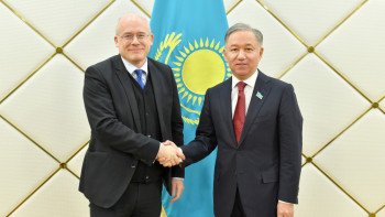 Фотография к новости: Нигматулин принял посла Австрии в Казахстане Сайллера