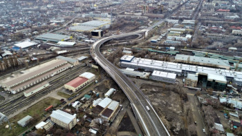 Фотография к новости: Новую транспортную эстакаду на проспекте Назарбаева запустили в Алматы