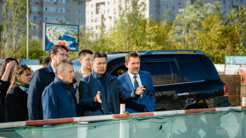 Фотография к новости: Новый аким Астаны проверил строительство ряда крупнейших объектов