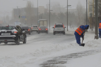 Фотография к новости: Метель и гололед ожидаются в Астане