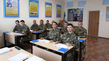 Фотография к новости: Военно-научный взвод впервые укомплектован в ВС Казахстана