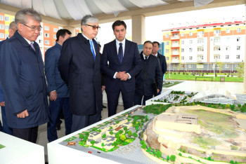 Фотография к новости: Президенту показали новый Shymkent city
