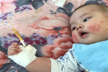 Фотография к новости: Для спасения мальчика Тимура сотрудники "Казагрофинанс" собирают 200 тысяч евро