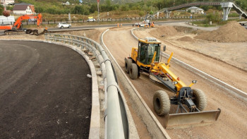 Фотография к новости: Строительство развязки на Сейфуллина-Жансугурова приостановили в Алматы