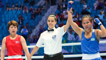 Фотография к новости: Казахстанские спортсменки прошли в полуфинал ЧМ по боксу 