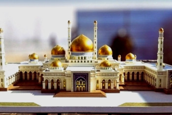 Фотография к новости: Строительство крупнейшей мечети мегаполиса продолжается в Алматы