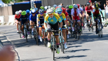 Фотография к новости: Гонщики из Казахстана выиграли второй этап многоборья на юношеской Олимпиаде