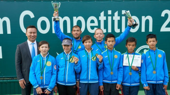 Фотография к новости: Казахстанские теннисисты вошли в тройку сильнейших на чемпионате Азии