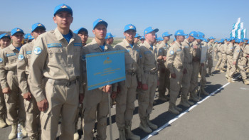 Фотография к новости: Ученики Акмолинской области приняли участие в республиканских военно-патриотических сборах "Айбын"