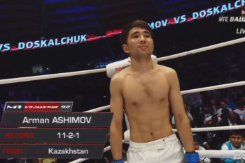 Фотография к новости: Ашимов уступил чемпионский пояс смешанных единоборств М-1 Доскальчуку