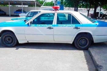 Фотография к новости: Полицейский Mercedes выставили на продажу в Шымкенте 